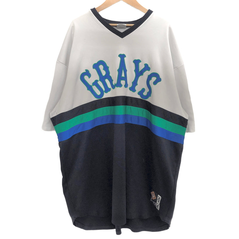 【現状渡し品】【メンズ】 NEGRO LEAGUES BASEBALL MUSEUM 半袖 トップス ゲームシャツ ユニフォーム 古着 ヴィンテージ 146-260625-rs-04-fur サイズ：XXXXL カラー：ホワイト/ブラック/グリーン/ブルー 万代Net店