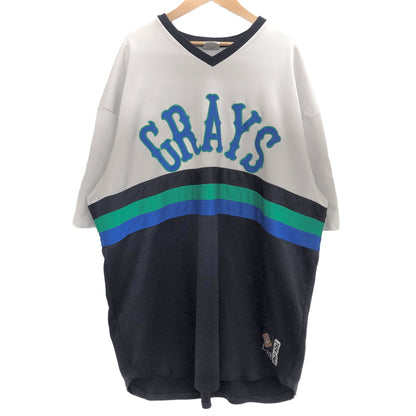 【現状渡し品】【メンズ】 NEGRO LEAGUES BASEBALL MUSEUM 半袖 トップス ゲームシャツ ユニフォーム 古着 ヴィンテージ 146-260625-rs-04-fur サイズ：XXXXL カラー：ホワイト/ブラック/グリーン/ブルー 万代Net店