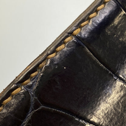 【中古品】【メンズ/レディース】 THE FLAT HEAD ザフラットヘッド CROCODILE KEY HOLDER キーホルダー アクセサリー 192-260701-kh-11-izu カラー：ネイビー 万代Net店