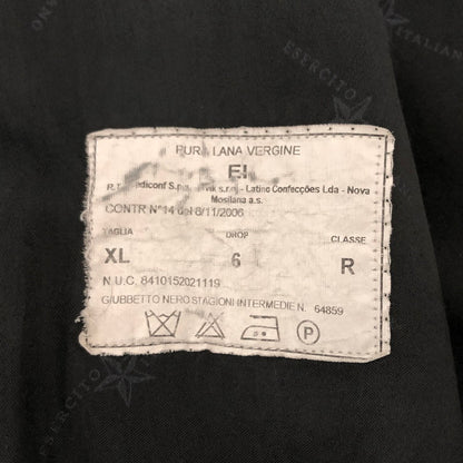 【ジャンク品】【メンズ】 ITALIAN ARMY ミリタリージャケット アウター ヴィンテージ系 146-260331-rs-06-fur サイズ：XL カラー：ブラック 万代Net店