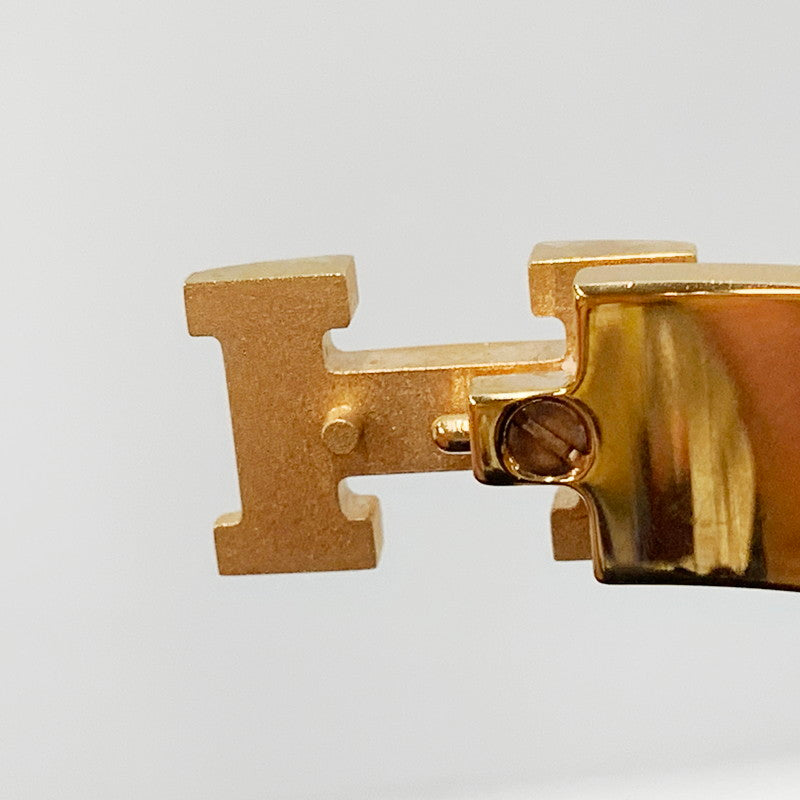 【中古品】【メンズ/レディース】 HERMES エルメス SP0199 ENAMEL NARROW CLIC CLAC H BRACELET エナメルナロークリッククラックHブレスレット ブレスレット アクセサリー 服飾雑貨 182-240923-ma-02-izu カラー：BLACK GOLD 万代Net店