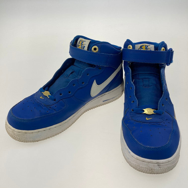 【中古品】【メンズ】 NIKE ナイキ DR9513-400 AIR FORCE 1 MID 07 LV8 BLUE JAY/SAIL-YELLOW 靴 スニーカー 本体のみ（箱なし） 160-251223-WA-01-iwa サイズ：25cm カラー：ブルー イエロー ホワイト 万代Net店