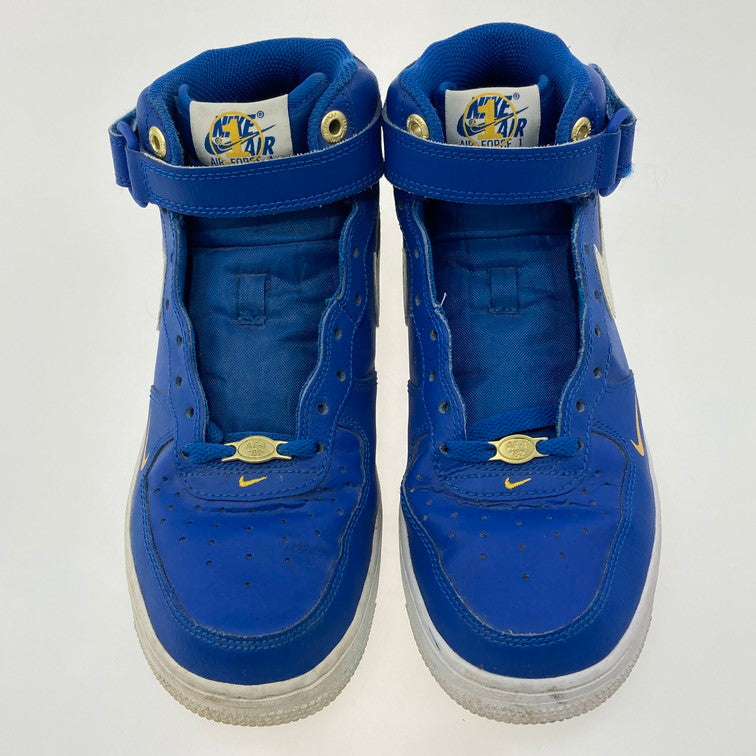【中古品】【メンズ】 NIKE ナイキ DR9513-400 AIR FORCE 1 MID 07 LV8 BLUE JAY/SAIL-YELLOW 靴 スニーカー 本体のみ（箱なし） 160-251223-WA-01-iwa サイズ：25cm カラー：ブルー イエロー ホワイト 万代Net店