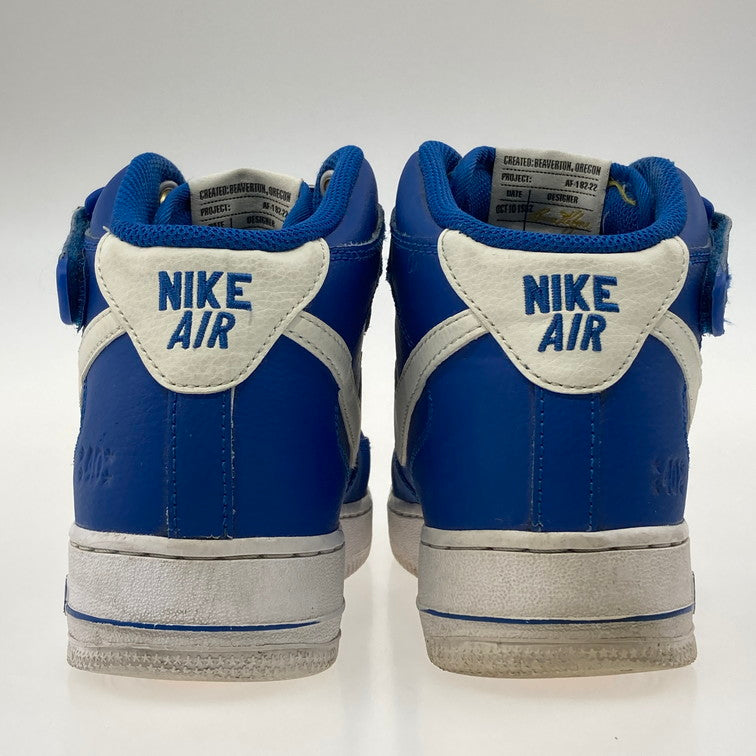 【中古品】【メンズ】 NIKE ナイキ DR9513-400 AIR FORCE 1 MID 07 LV8 BLUE JAY/SAIL-YELLOW 靴 スニーカー 本体のみ（箱なし） 160-251223-WA-01-iwa サイズ：25cm カラー：ブルー イエロー ホワイト 万代Net店