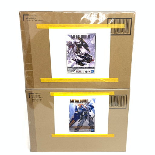 【中古美品】 輸送箱付 未開封 METAL BUILD ガンダムアストレイ ブルーフレームセカンドリバイ ライトニングストライカー 2点セット 056-261027-mo-08-fur 万代Net店