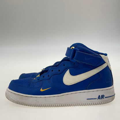 【中古品】【メンズ】 NIKE ナイキ DR9513-400 AIR FORCE 1 MID 07 LV8 BLUE JAY/SAIL-YELLOW 靴 スニーカー 本体のみ（箱なし） 160-251223-WA-01-iwa サイズ：25cm カラー：ブルー イエロー ホワイト 万代Net店
