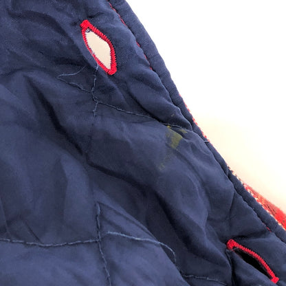 【ジャンク品】【メンズ】 ARROW アロー チェック柄 シャツジャケット 裏地付き ワッペン ヴィンテージ系 146-260331-rs-07-fur サイズ：L カラー：レッド 万代Net店