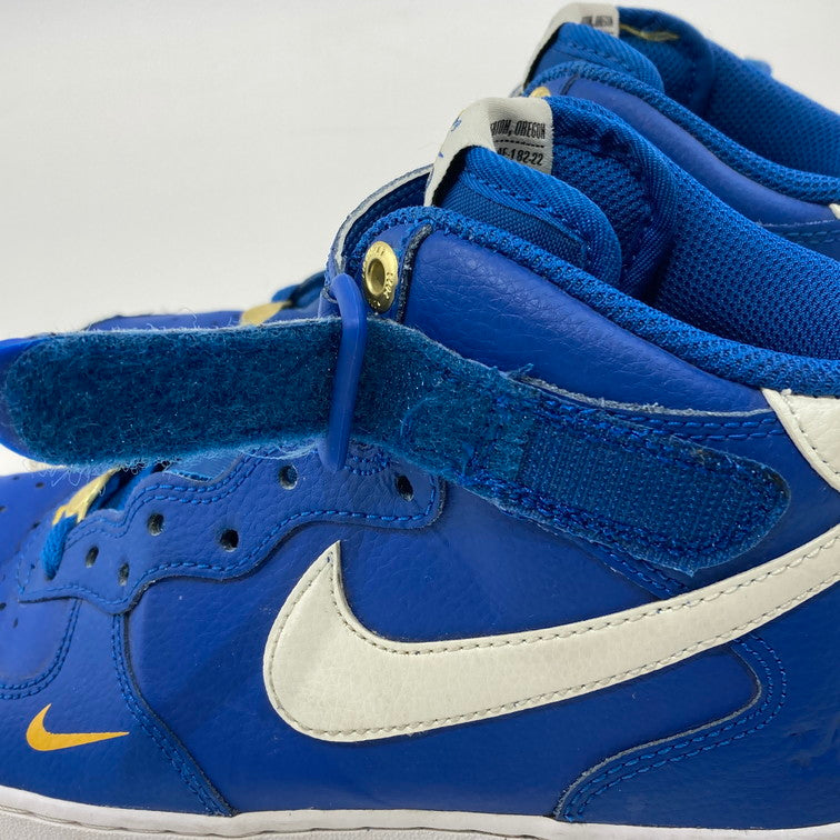 【中古品】【メンズ】 NIKE ナイキ DR9513-400 AIR FORCE 1 MID 07 LV8 BLUE JAY/SAIL-YELLOW 靴 スニーカー 本体のみ（箱なし） 160-251223-WA-01-iwa サイズ：25cm カラー：ブルー イエロー ホワイト 万代Net店
