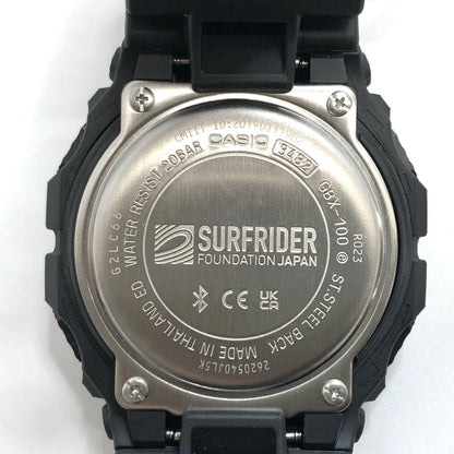 【中古美品】【メンズ/レディース】 G-SHOCK × SURFRIDER FOUNDATION JAPAN ジーショック GBX-100SFJ-1JR デジタルウォッチ 腕時計 196-260914-rs-02-fur カラー：ブラック 万代Net店