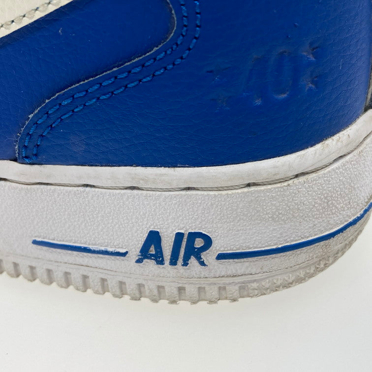 【中古品】【メンズ】 NIKE ナイキ DR9513-400 AIR FORCE 1 MID 07 LV8 BLUE JAY/SAIL-YELLOW 靴 スニーカー 本体のみ（箱なし） 160-251223-WA-01-iwa サイズ：25cm カラー：ブルー イエロー ホワイト 万代Net店