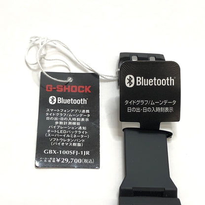 【中古美品】【メンズ/レディース】 G-SHOCK × SURFRIDER FOUNDATION JAPAN ジーショック GBX-100SFJ-1JR デジタルウォッチ 腕時計 196-260914-rs-02-fur カラー：ブラック 万代Net店