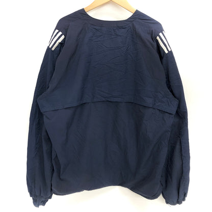 【ジャンク品】【メンズ】 ADIDAS アディダス 90S MLB CUBS V NECK NYLON JACKET トップス 長袖 ゲームシャツ ユニフォーム 古着 ヴィンテージ 146-260625-rs-06-fur サイズ：XL カラー：ネイビー 万代Net店