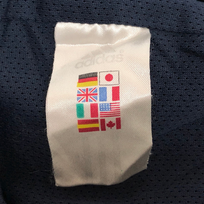 【ジャンク品】【メンズ】 ADIDAS アディダス 90S MLB CUBS V NECK NYLON JACKET トップス 長袖 ゲームシャツ ユニフォーム 古着 ヴィンテージ 146-260625-rs-06-fur サイズ：XL カラー：ネイビー 万代Net店