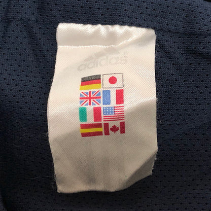 【ジャンク品】【メンズ】 ADIDAS アディダス 90S MLB CUBS V NECK NYLON JACKET トップス 長袖 ゲームシャツ ユニフォーム 古着 ヴィンテージ 146-260625-rs-06-fur サイズ：XL カラー：ネイビー 万代Net店