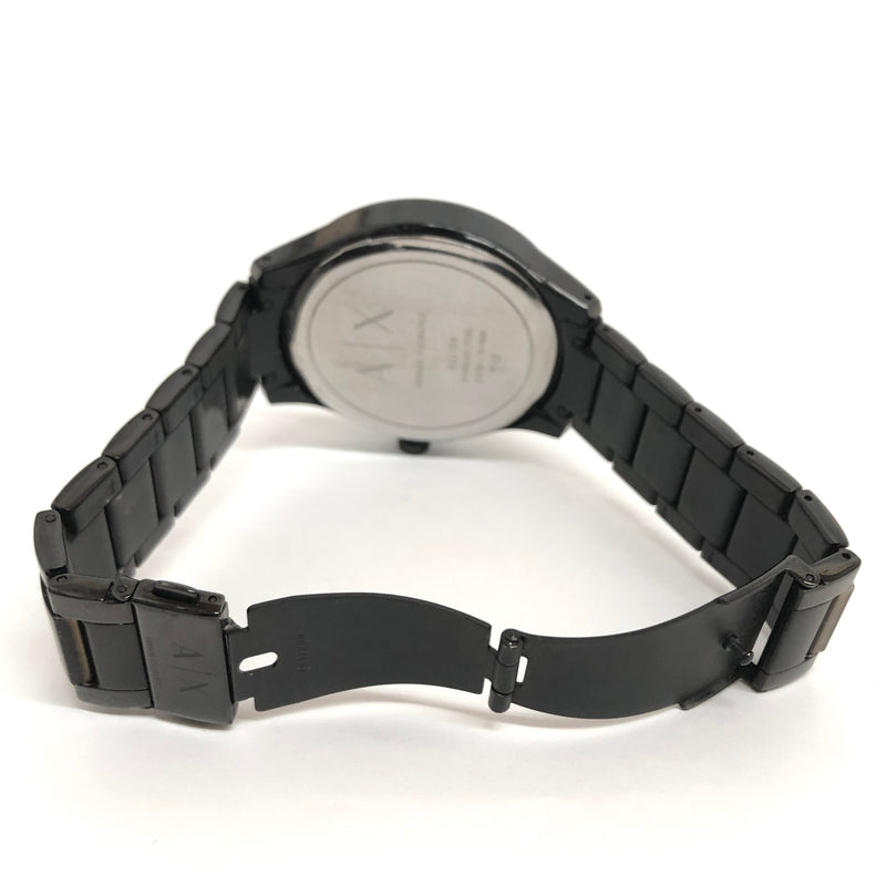 【中古品】【メンズ】 ARMANI EXCHANGE アルマーニエクスチェンジ AX2104 アナログウォッチ 腕時計 198-260914-rs-03-fur カラー：ブラック 万代Net店