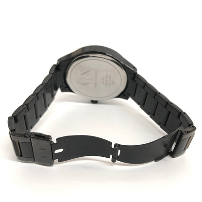 【中古品】【メンズ】 ARMANI EXCHANGE アルマーニエクスチェンジ AX2104 アナログウォッチ 腕時計 198-260914-rs-03-fur カラー：ブラック 万代Net店