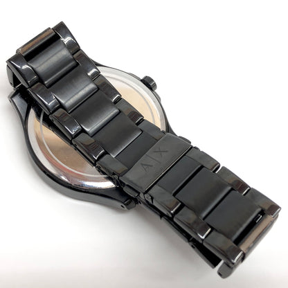 【中古品】【メンズ】 ARMANI EXCHANGE アルマーニエクスチェンジ AX2104 アナログウォッチ 腕時計 198-260914-rs-03-fur カラー：ブラック 万代Net店