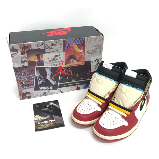 【中古美品】【メンズ】 NIKE × UNION ナイキ AIR JORDAN 1 RETRO HIGH OGHV8563-600 エアジョーダン レトロ ハイ スニーカー シューズ 靴 160-260914-rs-05-fur サイズ：27.5cm US9.5 カラー：シカゴ/シャドウ 万代Net店