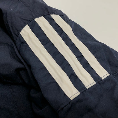 【ジャンク品】【メンズ】 ADIDAS アディダス 90S MLB CUBS V NECK NYLON JACKET トップス 長袖 ゲームシャツ ユニフォーム 古着 ヴィンテージ 146-260625-rs-06-fur サイズ：XL カラー：ネイビー 万代Net店