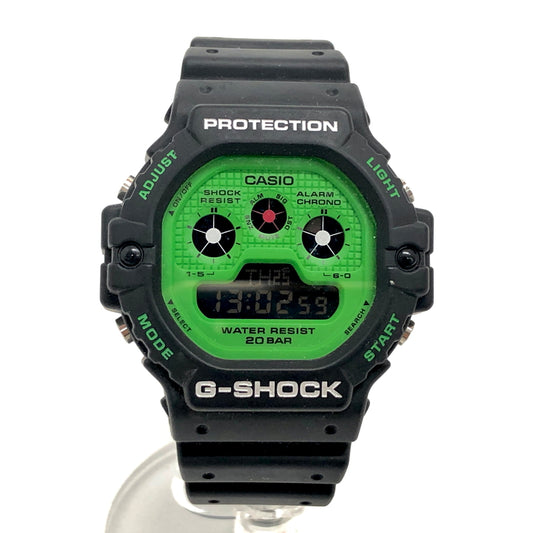 【中古品】【メンズ】 CASIO G-SHOCK ジーショック DIGITAL WATCH DW-5900RS-1JF デジタルウォッチ 腕時計 アクセサリー 196-260625-rs-07-fur カラー：ブラック/グリーン 万代Net店