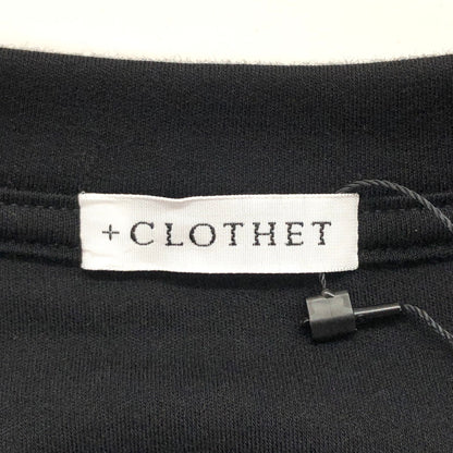 【中古美品】【メンズ】 +CLOTHET クロスクローゼット +C定番 Tailored T-shirt CLK-60060 スビンプラチナム スムース テーラードTシャツ 半袖 トップス 無地 147-250807-rs-01-fur サイズ：4(XL) カラー：ブラック 万代Net店