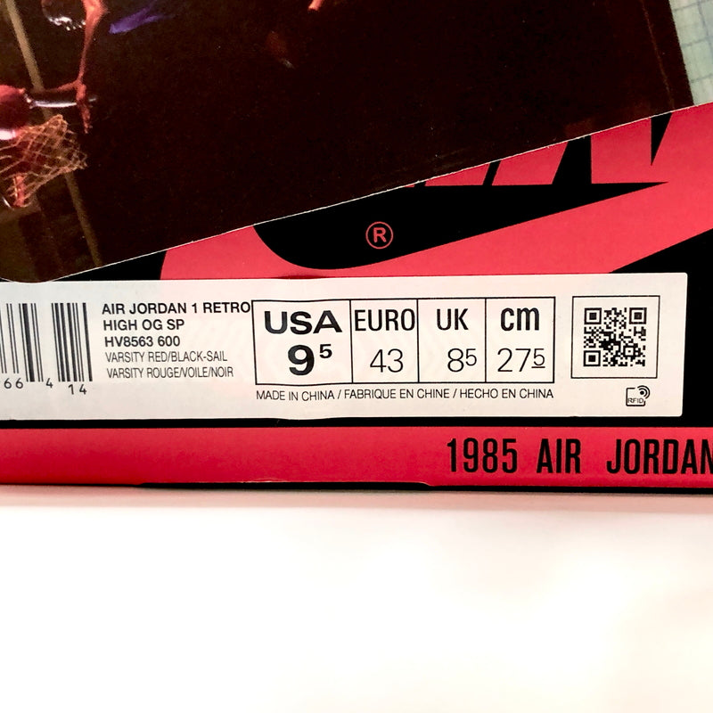 【中古美品】【メンズ】 NIKE × UNION ナイキ AIR JORDAN 1 RETRO HIGH OGHV8563-600 エアジョーダン レトロ ハイ スニーカー シューズ 靴 160-260914-rs-05-fur サイズ：27.5cm US9.5 カラー：シカゴ/シャドウ 万代Net店