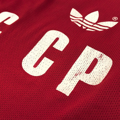 【現状渡し品】【メンズ】 OLD ADIDAS オールドアディダス 80S "CCCP" TANK TOP タンクトップ 台湾製 古着 ヴィンテージ 146-260626-rs-01-fur サイズ：M カラー：レッド 万代Net店