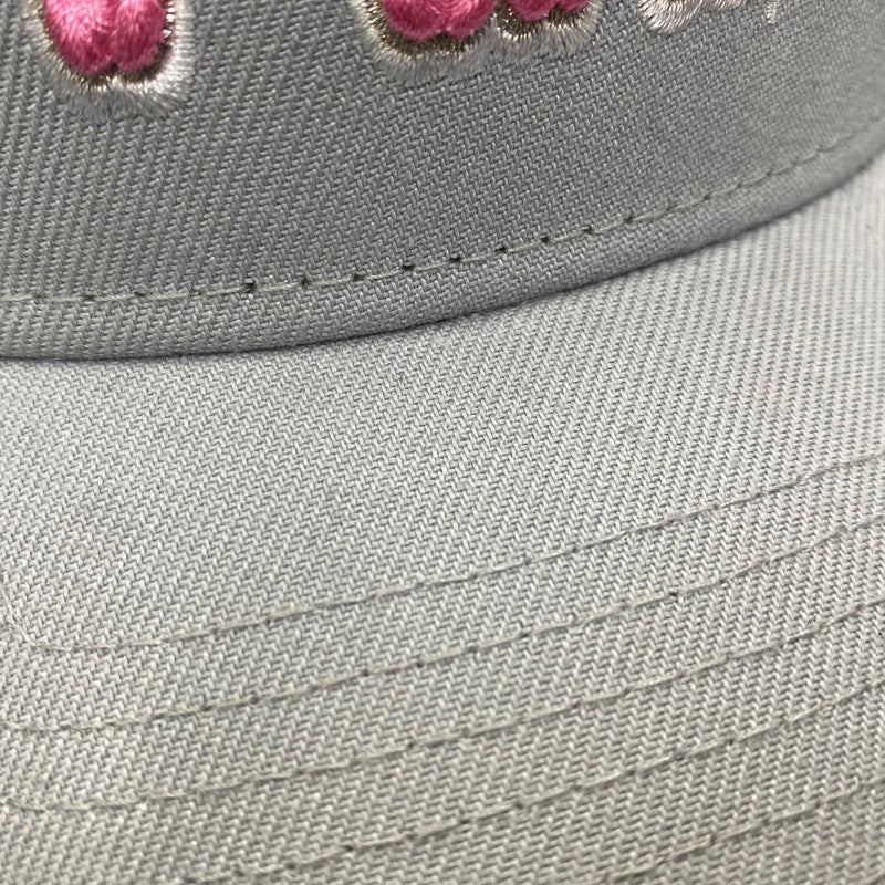 【中古品】【メンズ】 SUPREME シュプリーム × NEWERA ニューエラ GOTHIC OUTLINE ADJUSTABLE ゴシック アウトライン アジャスタブル 帽子 キャップ 185-260813-kh-07-izu サイズ：F カラー：グレー 万代Net店