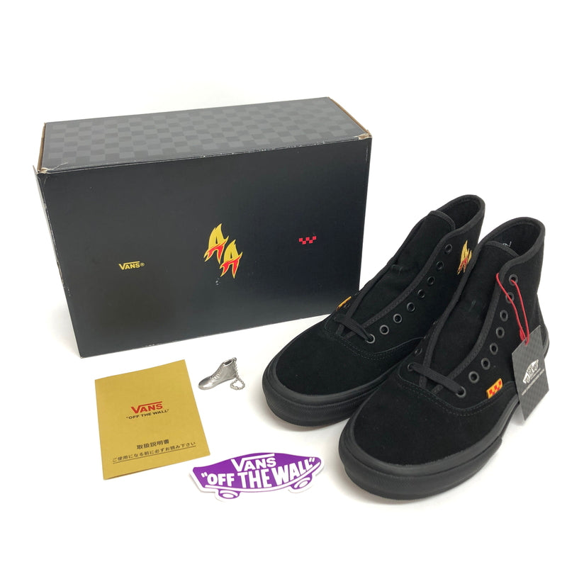 【中古美品】【メンズ】 VANS × ANDREW ALLEN バンズ アンドリュー アレン SKATE AUTHENTIC HIGH VN000D901OJ スケート オーセンティック ハイ スニーカー シューズ 靴 162-260914-rs-07-fur サイズ：26.5cm US8.5 カラー：ブラック 万代Net店