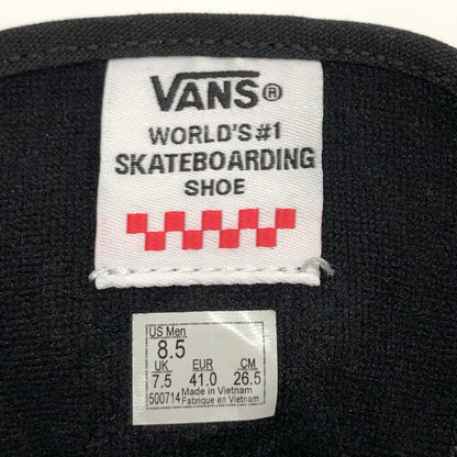【中古美品】【メンズ】 VANS × ANDREW ALLEN バンズ アンドリュー アレン SKATE AUTHENTIC HIGH VN000D901OJ スケート オーセンティック ハイ スニーカー シューズ 靴 162-260914-rs-07-fur サイズ：26.5cm US8.5 カラー：ブラック 万代Net店