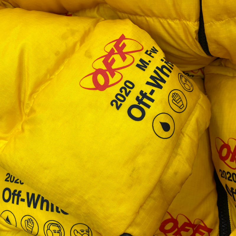 【中古品】【メンズ】 OFF-WHITE オフホワイト OMED019F19F06003 INDUSTRIAL ZIPPED PUFFER インダストリアル ジップド パファー ジャケット アウター 142-260813-kh-09-izu サイズ：M カラー：イエロー 万代Net店
