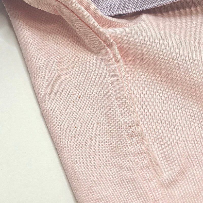 【現状渡し品】【メンズ】 HABANOS ハバノス バイカラー 半袖 シャツ トップス 古着 パステルカラー 140-251028-rs-04-fur サイズ：M カラー：ラベンダー/ピンク 万代Net店