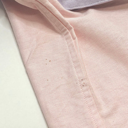 【現状渡し品】【メンズ】 HABANOS ハバノス バイカラー 半袖 シャツ トップス 古着 パステルカラー 140-251028-rs-04-fur サイズ：M カラー：ラベンダー/ピンク 万代Net店