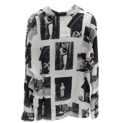 【現状渡し品】【メンズ】 F-LAGSTUF-F フラグスタフ L/S PHOTO SHIRTS 21SS-FS×GW-02 総柄 長袖 シャツ トップス 140-260403-rs-03-fur サイズ：M カラー：ホワイト/ブラック 万代Net店
