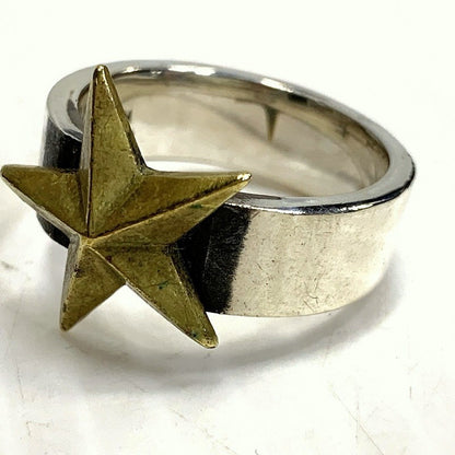 【中古品】【メンズ/レディース】 JAM HOME MADE ジャムホームメイド BRASS SILVER STAR RING ブラス シルバー スター リング 指輪 アクセサリー 192-260628-kh-08-izu カラー：シルバー 万代Net店