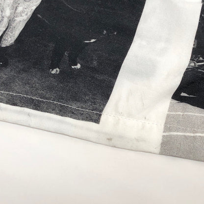 【現状渡し品】【メンズ】 F-LAGSTUF-F フラグスタフ L/S PHOTO SHIRTS 21SS-FS×GW-02 総柄 長袖 シャツ トップス 140-260403-rs-03-fur サイズ：M カラー：ホワイト/ブラック 万代Net店