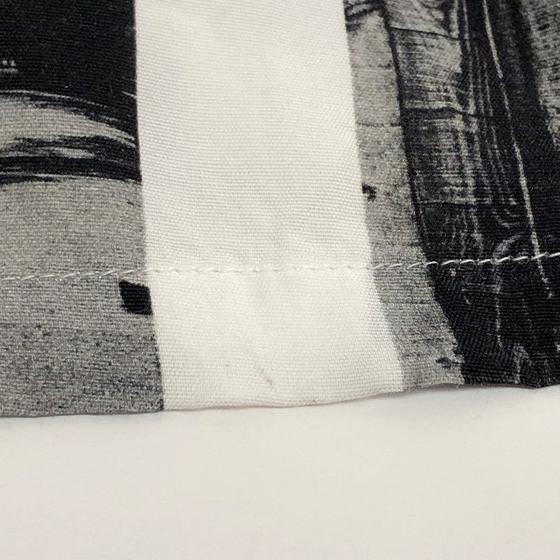【現状渡し品】【メンズ】 F-LAGSTUF-F フラグスタフ L/S PHOTO SHIRTS 21SS-FS×GW-02 総柄 長袖 シャツ トップス 140-260403-rs-03-fur サイズ：M カラー：ホワイト/ブラック 万代Net店