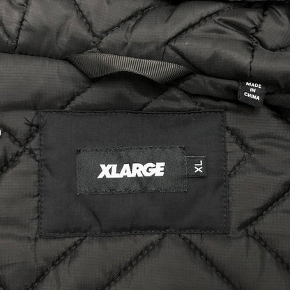 【現状渡し品】【メンズ】 XLARGE エクストララージ NYLON HOODED JACKET 101224021003 フードジャケット 中綿 アウター ストリート系 142-251029-rs-03-fur サイズ：XL カラー：ブラック 万代Net店
