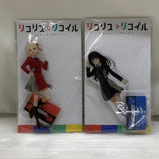 【中古品】 リコリス リコイル アクリルマスコット 錦木千束 井ノ上たきな　2種セット アニメ グッズ リコリコ アクスタ 053-260722-hu-08-min 万代Net店