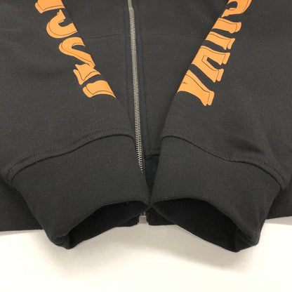 【中古美品】【メンズ】 VANSON バンソン ZIP HOODIE NVSZ-222 ジップフーディ パーカー バックプリント 長袖 トップス アメカジ系 145-250407-rs-03-fur サイズ：XL カラー：ブラック 万代Net店