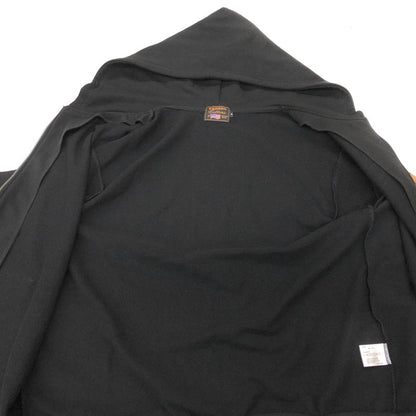 【中古美品】【メンズ】 VANSON バンソン ZIP HOODIE NVSZ-222 ジップフーディ パーカー バックプリント 長袖 トップス アメカジ系 145-250407-rs-03-fur サイズ：XL カラー：ブラック 万代Net店