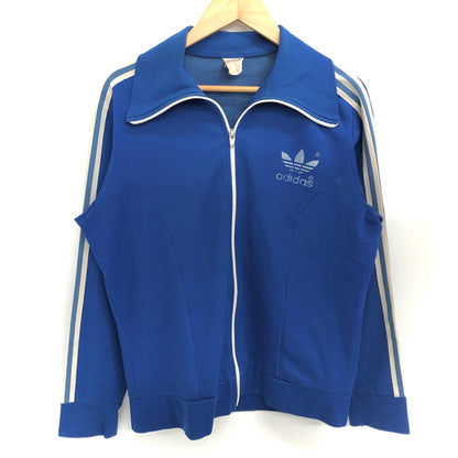 【現状渡し品】【メンズ】 ADIDAS アディダス 80-90S BEBELPLATS TRACK JACKET トラックジャケット ジャージ 長袖 トップス アウター 古着 ヴィンテージ 146-260626-rs-05-fur カラー：ブルー 万代Net店