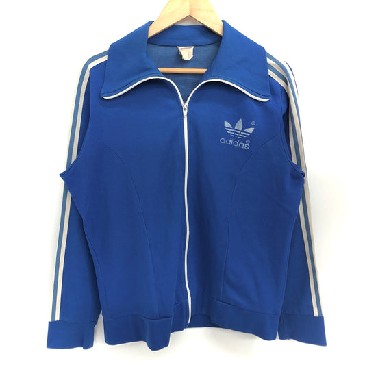 【現状渡し品】【メンズ】 ADIDAS アディダス 80-90S BEBELPLATS TRACK JACKET トラックジャケット ジャージ 長袖 トップス アウター 古着 ヴィンテージ 146-260626-rs-05-fur カラー：ブルー 万代Net店
