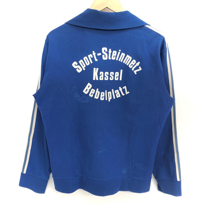 【現状渡し品】【メンズ】 ADIDAS アディダス 80-90S BEBELPLATS TRACK JACKET トラックジャケット ジャージ 長袖 トップス アウター 古着 ヴィンテージ 146-260626-rs-05-fur カラー：ブルー 万代Net店
