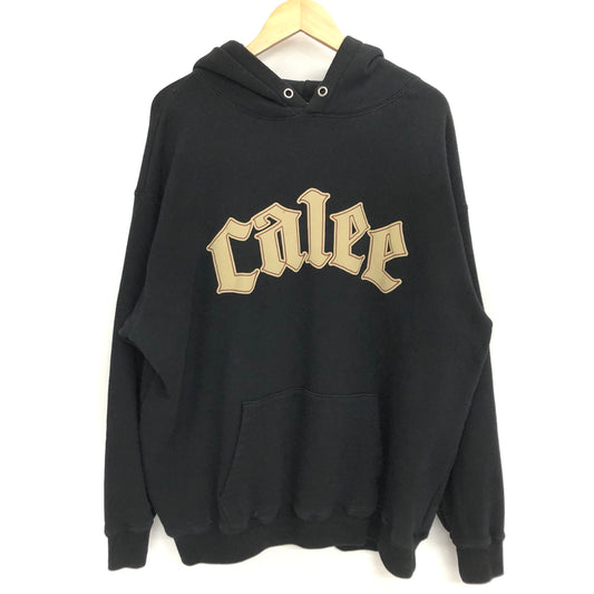 【中古品】【メンズ】 CALEE キャリー PULLOVER HOODIE プルオーバーフーディー パーカー 長袖 トップス 古着 142-260917-rs-03-fur サイズ：XL カラー：ブラック 万代Net店