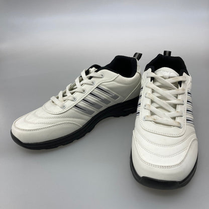 【中古品】【メンズ】 FASHION シューズ 靴 スニーカー 本体のみ（箱なし） 165-251225-WA-02-iwa サイズ：45 カラー：ホワイト ブラック シルバー 万代Net店