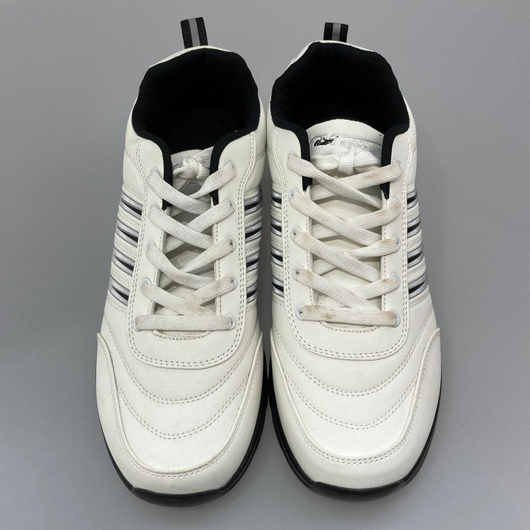 【中古品】【メンズ】 FASHION シューズ 靴 スニーカー 本体のみ（箱なし） 165-251225-WA-02-iwa サイズ：45 カラー：ホワイト ブラック シルバー 万代Net店
