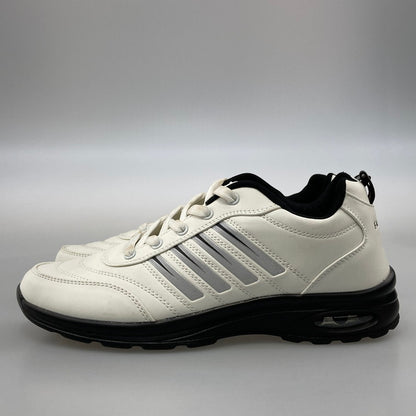 【中古品】【メンズ】 FASHION シューズ 靴 スニーカー 本体のみ（箱なし） 165-251225-WA-02-iwa サイズ：45 カラー：ホワイト ブラック シルバー 万代Net店