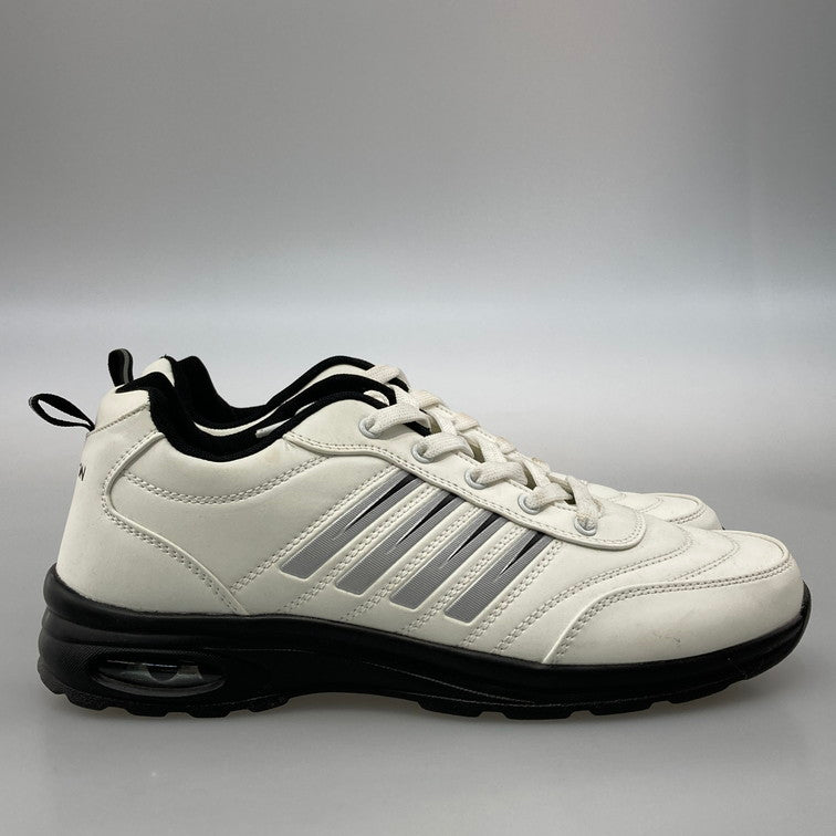 【中古品】【メンズ】 FASHION シューズ 靴 スニーカー 本体のみ（箱なし） 165-251225-WA-02-iwa サイズ：45 カラー：ホワイト ブラック シルバー 万代Net店