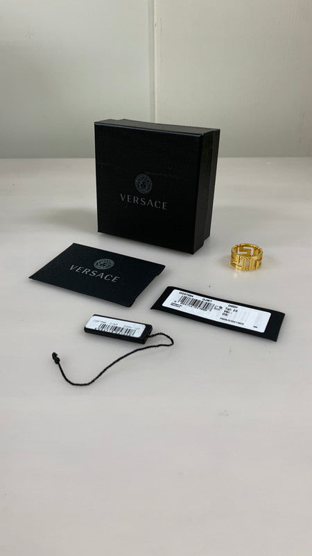 【中古品】【メンズ】 VERSACE ヴェルサーチ VERSACE DG57594 グレカモチーフ リング 指輪 アクセサリー 192-250105-AS-15-min カラー：ゴールド 23号 万代Net店